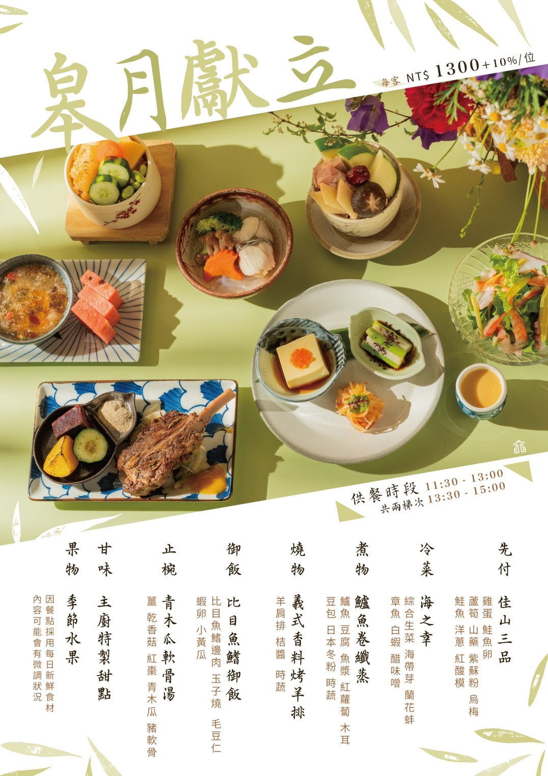 2026北投文物館母親節套餐